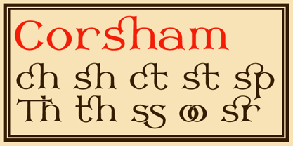Corsham Font Poster 6