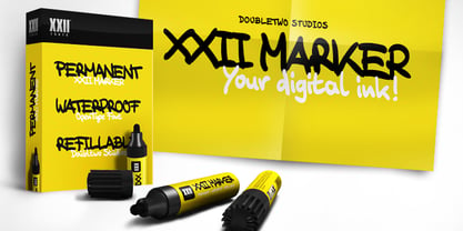 XXII Marker Font Poster 8