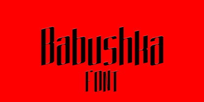 Babushka Font Poster 2