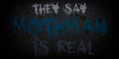 Mothman Font Poster 2