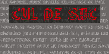 Cul De Sac Font Poster 2