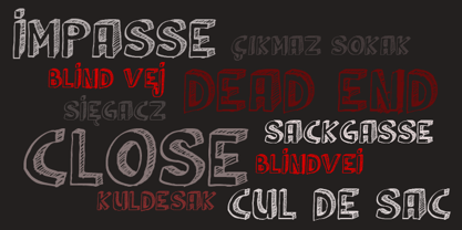 Cul De Sac Font Poster 4