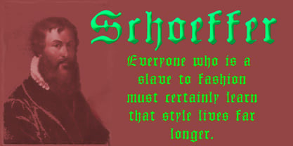 Schoeffer Font Poster 1