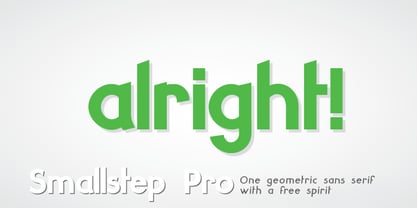 Smallstep Pro Font Poster 3