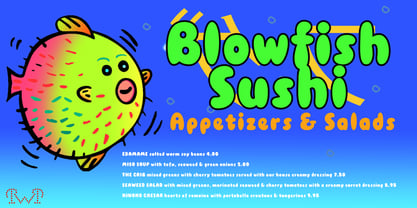 Blowfish Font Poster 11