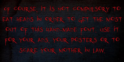 Kubikajiri Font Poster 3