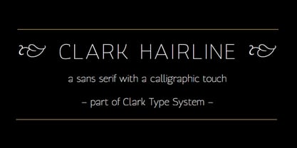 Clark Font Poster 1