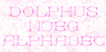 Dolphus-Mieg Alphabet Font Poster 1