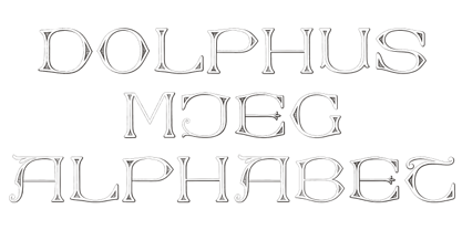 Dolphus-Mieg Alphabet Font Poster 2