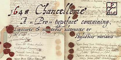 1648 Chancellerie Font Poster 1