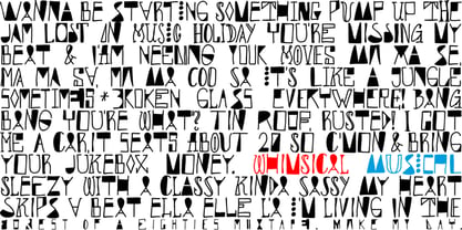 Whimsical Musical Font Poster 7