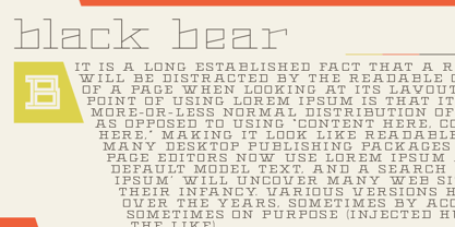 Black Bear Font Poster 3