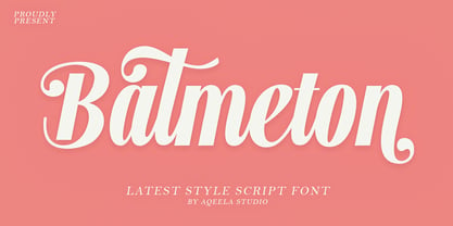 Batmeton Font Poster 1