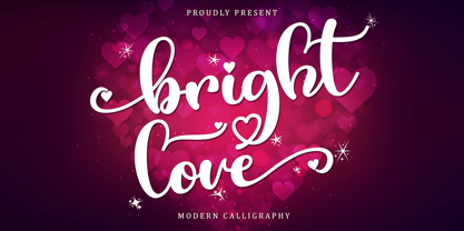 Bright Love Font Poster 1