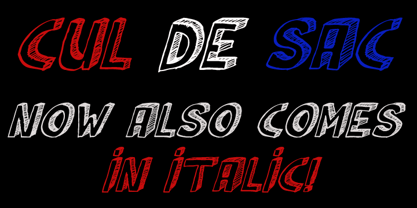 Cul De Sac Font Poster 3