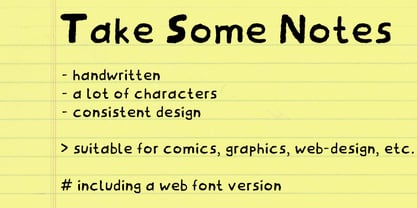 Take Some Notes Font Poster 2