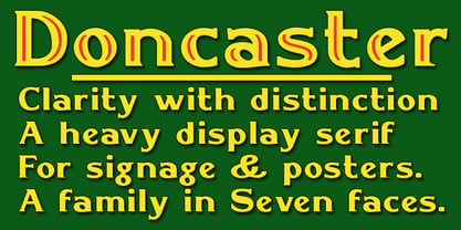 Doncaster Font Poster 5