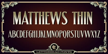 LHF Matthews Thin Font Poster 1
