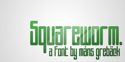 Squareworm Font Poster 1