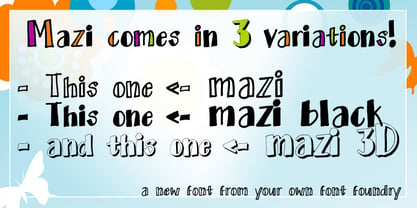 Mazi YOFF Font Poster 1