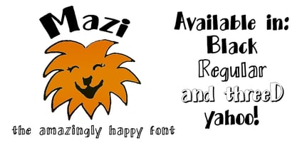 Mazi YOFF Font Poster 2