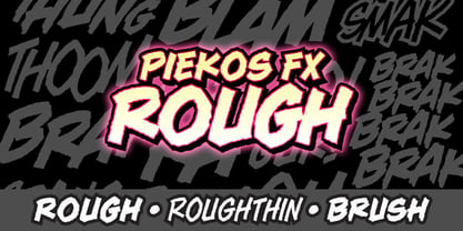 Piekos FX Rough BB Font Poster 1