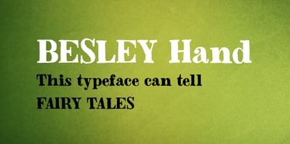 Besley Hand Font Poster 1