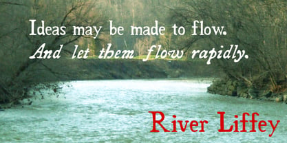 River Liffey Fuente Póster 1