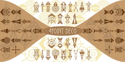 4 Point Deco Font Poster 2
