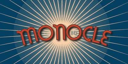 Monocle 86 Font Poster 3