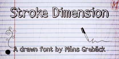 Stroke Dimension Font Poster 1