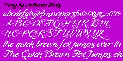 Poing Font Poster 2