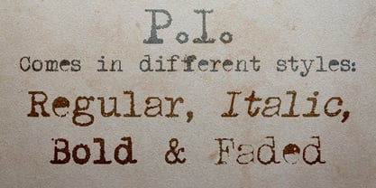 P.I. Font Poster 2