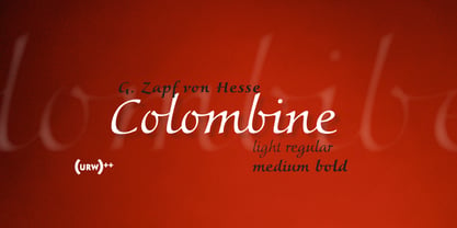 Colombine Pro Font Poster 1
