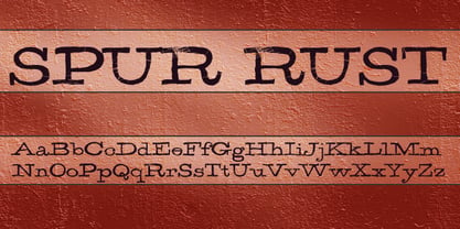 Spur Rust Font Poster 1