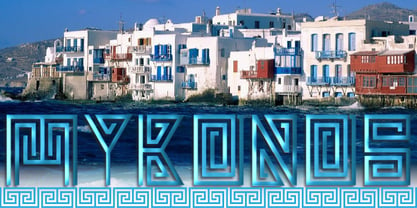 Mykonos Font Poster 3