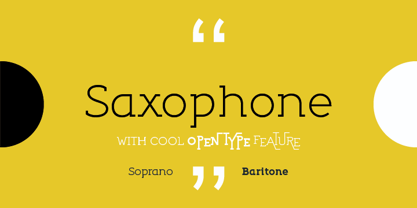 Saxophone Fuente Póster 1