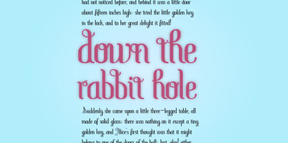 Alice Font Poster 4