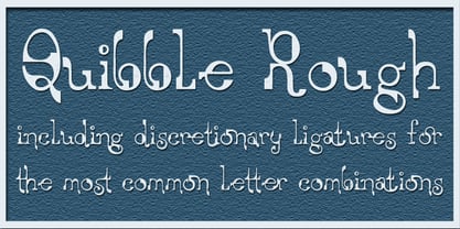 Quibble Rough Font Poster 1