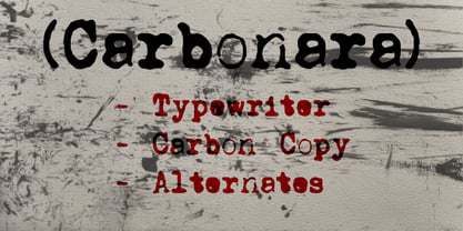 Carbonara Font Poster 1