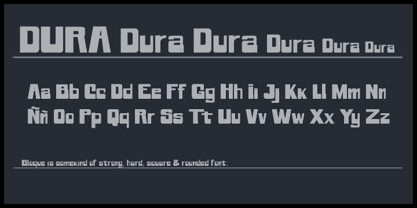 Dura Font Poster 1