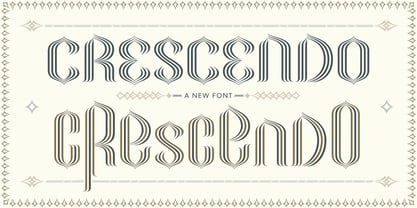 Crescendo Font Poster 4