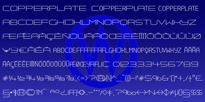 Copperplate Wide Font Poster 3