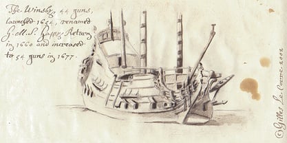 1695 Kapitän Flint Schriftart Poster 7