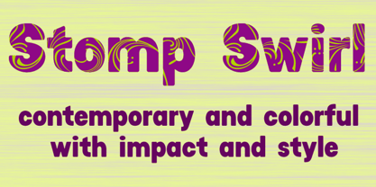 Stomp Font Poster 4