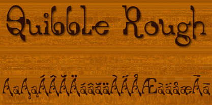 Quibble Rough Font Poster 2