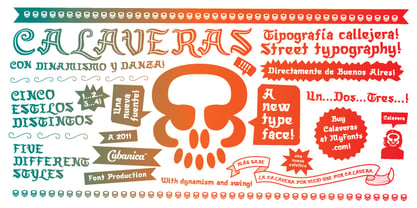 Calaveras Font Poster 1