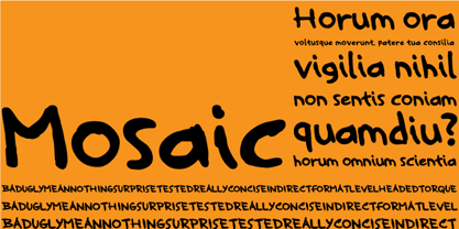 Mosaic Font Poster 1