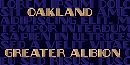Oakland Font Poster 2