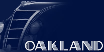 Oakland Font Poster 3